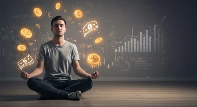 Mockup Plano de paz financeira com IA