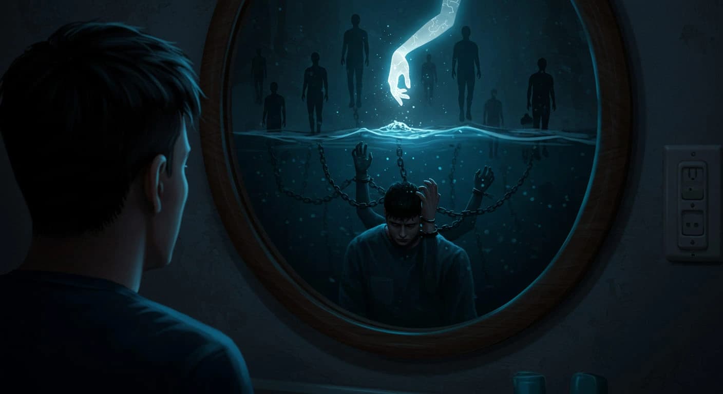 Robô ameaçador representando o sistema financeiro